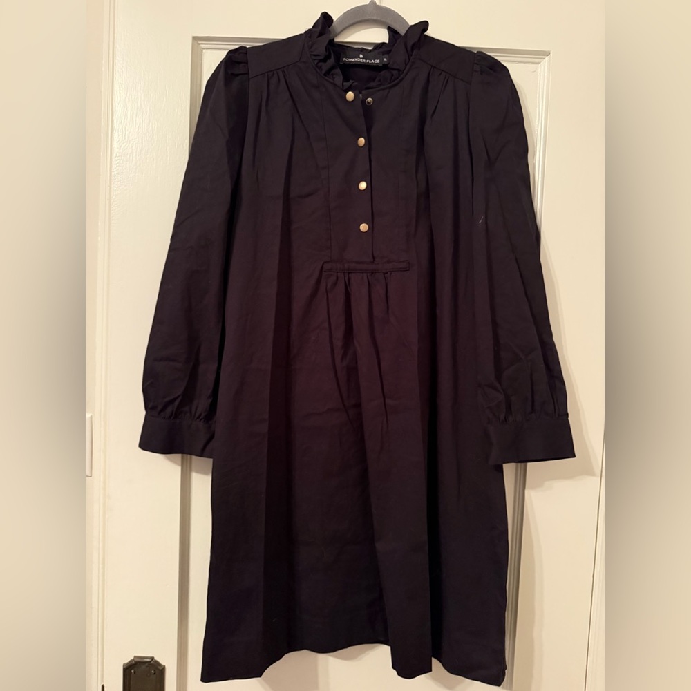 Pomander Place Black Long Sleeve Dress
